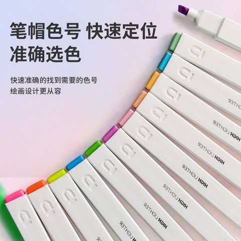  Bút nhớ highligh siêu đẹp màu đẹp chống loá bảo vệ mắt, thân hình chữ nhật đầu viết dẻo cực kỳ êm 