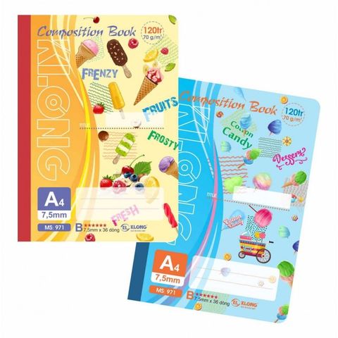  Vởmay A4 kẻ lề 120 trang ĐL 70 Klong97(100Q/ thùng) sản phẩm chính hãng (Giao Ngẫu Nhiên màu ạ) 