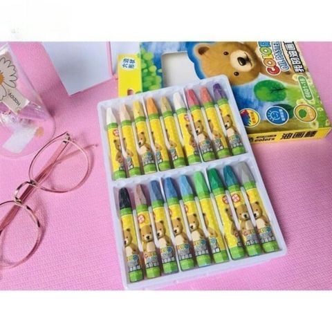  Hộp bút sáp màu dầu Baoke 660- một Hộp 12 màu/ 18 màu/ 24 màu sản phẩm chính hãng 
