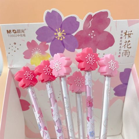  Bút nước 0.5mm M&G Hoa anh đào AGPT0571B - Xanh sản phẩm chính hãng 