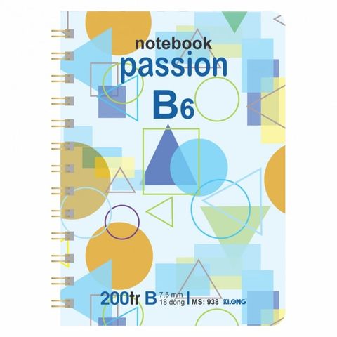  Vở Sổ lò xo B6 200 trang Klong938 (80Q/ thùng) sản phẩm chính hãng (Giao màu ngẫu nhiên ạ) 