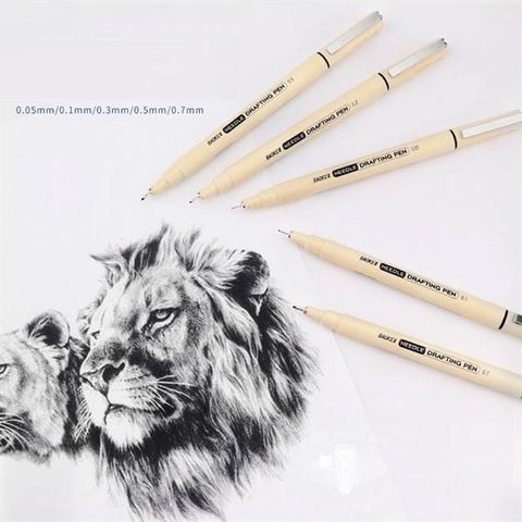  Bút bi kim kỹ thuật Baoke A5 (5 chiếc/vỉ) Hàng chính hãng 