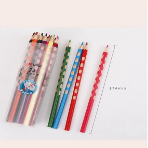  Chì gỗ 18/24/36 màu thân chấm bi AWP3683 sản phẩm chính hãng (bộ) 