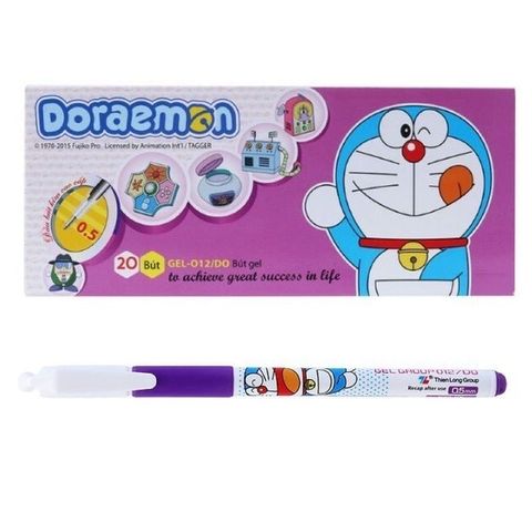  Bút Gel 0.5mm Thiên Long Doraemon Gel-012/DO mực đen/ xanh biển/ tím sản phẩm chính hãng 