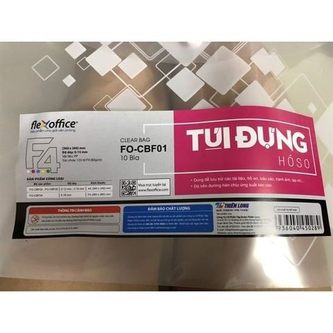  Túi cúc F4 có in Flexoffice CBF01/FO Tập 10 chiếc 