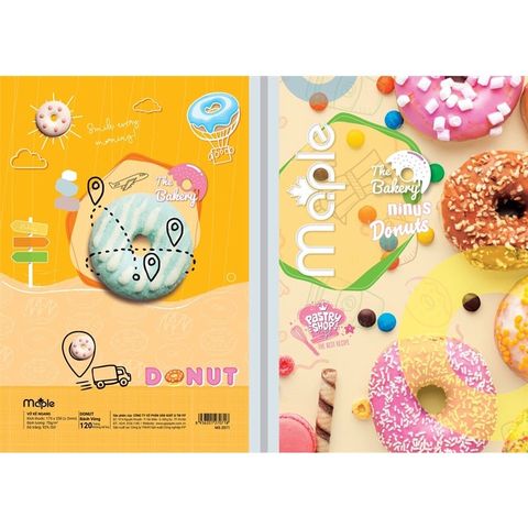  ChiếcVở kẻ ngang Maple ĐL70gsm - Donut - 80 trang  sản phẩm chính hãng (Giao màu ngẫu nhiên ạ) 