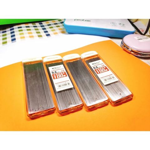  Ruột bút chì 2B 0.7 thân dẹt trong bản to ASLQ38012B7 (Hàng chính hãng) 