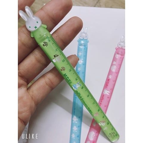  Thước kẻ đôi thỏ Miffy 12cm M&G FRL96013 (Giao màu ngẫu nhiên ạ) (Túi 2 chiếc) 