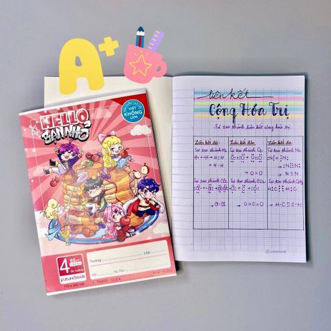  Vở ô ly ĐL80gsm Hello Bạn nhỏ FutureBook 48 trang DK-SV394 sản phẩm chính hãng(Giao bìa màu ngẫu nhiên ạ) 
