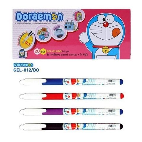  Bút Gel 0.5mm Thiên Long Doraemon Gel-012/DO mực đen/ xanh biển/ tím sản phẩm chính hãng 