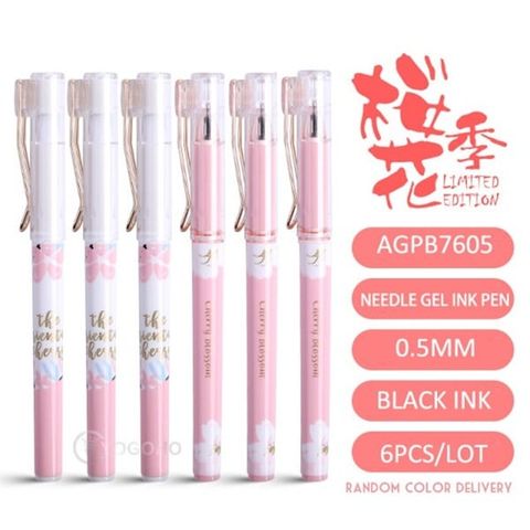  Bút nước Gel 0.5mm M&G Hoa anh đào AGPB7605 