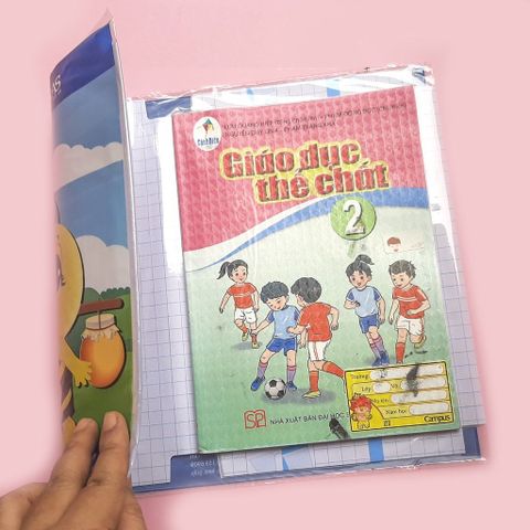  Bọc sách vở decal nhựa trong suốt Eras E456 (10 chiếc/tập) 43x30 cm sản phẩm chính hãng 