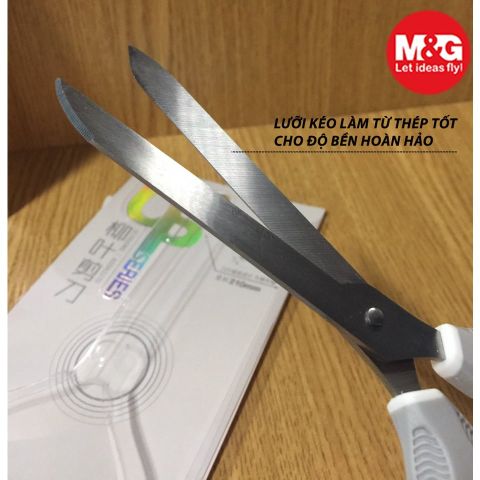  Kéo văn phòng đầu có dao rạch được thùng hàng M&G ASSN2270 sản phẩm chính hãng (Giao màu ngẫu nhiên ạ) 