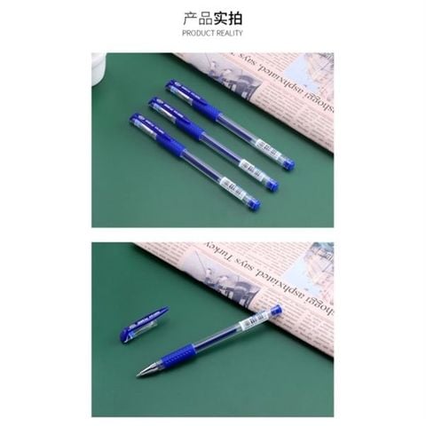  Bút gel cao cấp ngòi 0.7mm ngòi kim Baoke PC880E màu đen, xanh biển, đỏ (12 Cây/Hộp) 