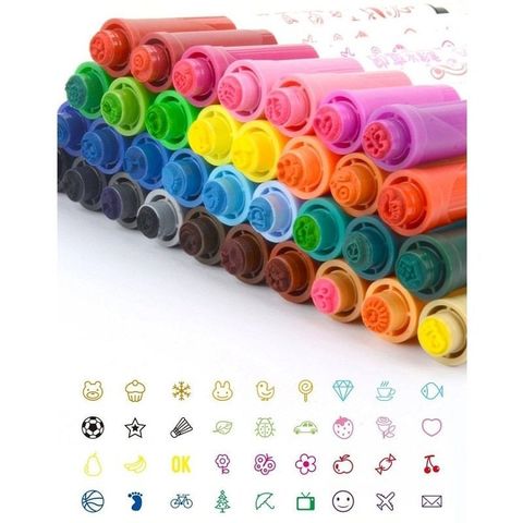  Hộp Bút dạ màu Marker Baoke No602- 12/18/24 màu sản phẩm chính hãng 