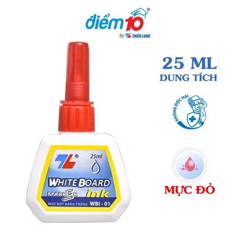  Mực bút viết bảng Thiên Long Điểm 10 WBI-0màu xanh/ đen sản phẩm chính hãng 