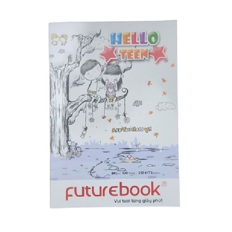  Vở kẻ ngang ĐL80gsm Hello Teen FutureBook 120 trang sản phẩm chính hãng(Giao bìa màu ngẫu nhiên ạ) 