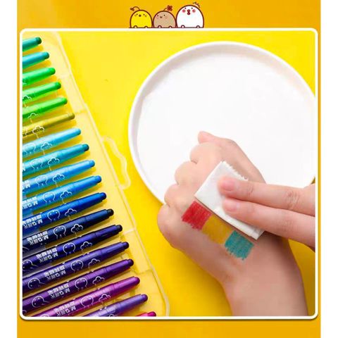  Sáp vặn 12/18/24 màu hộp nhựa thân hình hoa, Miffy AGMX4325 sản phẩm chính hãng (Hộp) 