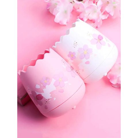  Cốc cắm bút hoa anh đào M&G ABT98497 / Khay cắm bút họa tiết hoa anh đào cute sản phẩm chính hãng 