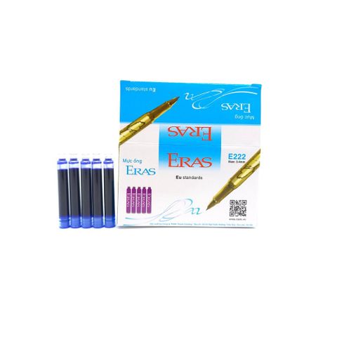  Mực ống to 3.4mm màu TÍM Eras E222 (5 ống/vỉ) sản phẩm chính hãng 