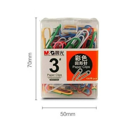  Ghim kẹp màu hồ Sơ số 3 ABS91699 sản phẩm chính hãng (Hộp) 