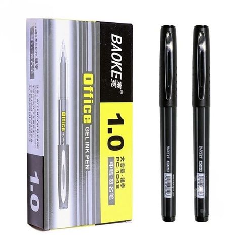 Bút nước 1.0 Đen Baoke PC-1048 2 màu đen/xanh biển kèm Ruột bút thay thế Baoke (sản phẩm chính hãng) 