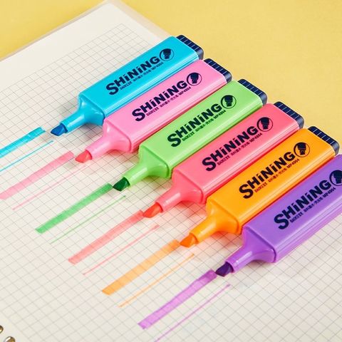 Bút nhớ dòng Shining BAOKE Vàng Chanh/Tím/Cam/Xanh lá/Xanh biển/Hồng đậm/Hồng nhạt sản phẩm chính hãng 