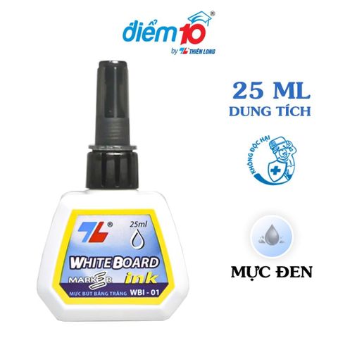  Mực bút viết bảng Thiên Long Điểm 10 WBI-0màu xanh/ đen sản phẩm chính hãng 