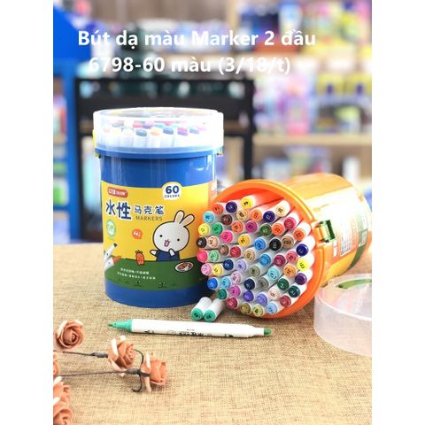  Hộp Bút dạ màu marker Baoke No.6798 - 12/18/24/48/60 màu 
