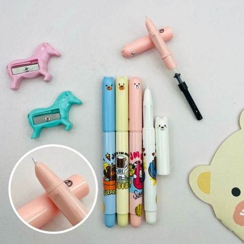  Bút mài thầy Ánh - SH083 (Giao màu ngẫu nhiên ạ) - Ngòi êm trơn (Hàng chính hãng) 