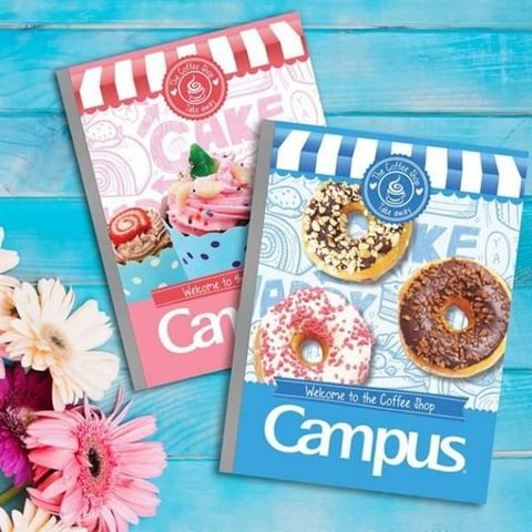  Quyển Vở Campus Coffee shop 80/120/200 KN có chấm sản phẩm chính hãng (Giao màu ngẫu nhiên) 