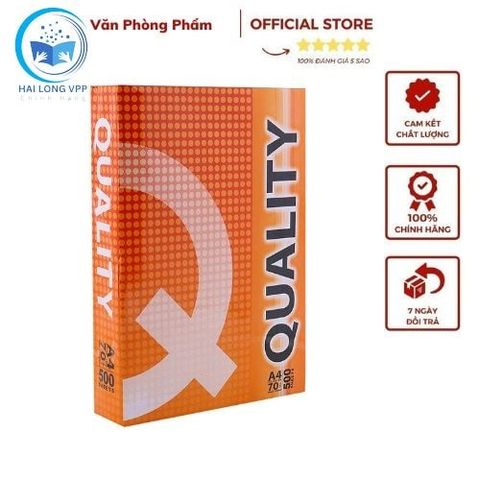  Ram Giấy In A4 ĐL70gsm Quality - 500 tờ/Tập xuất xứ Thái Lan 