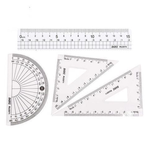  Bộ thước kẻ eke 4 chi tiết Baoke RU2070 và RU207sản phẩm chính hãng 