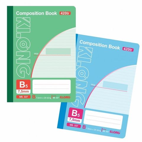  Vở Sổ may B5 420 trang Klong337 (40Q/ thùng) sản phẩm chính hãng 