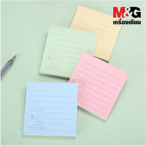  Tập Giấy nhớ 4 màu M&G Snoopy - YS-8- 3x4 inch Sản phẩm chính hãng 