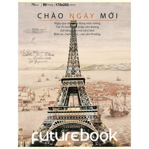  Vở kẻ ngang ĐL70gsm Chào Ngày Mới FutureBook 80 trang DK SV221C sản phẩm chính hãng 