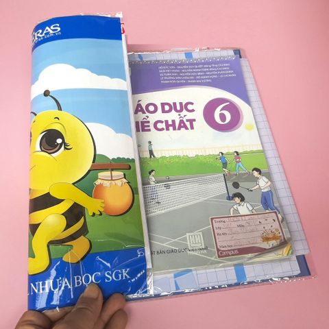  Bọc sách vở decal nhựa trong suốt Eras E456 (10 chiếc/tập) 43x30 cm sản phẩm chính hãng 