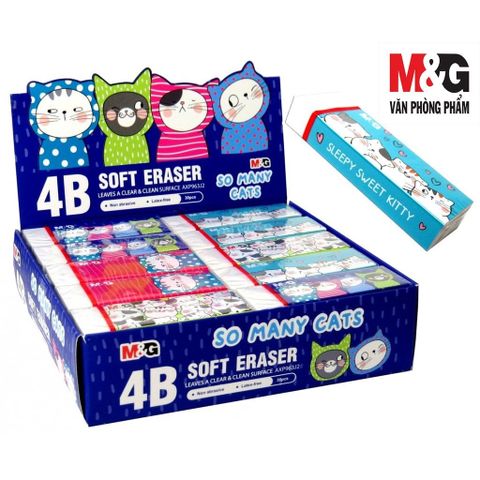  Tẩy trắng dài 4B hình con mèo AXP963J2 sản phẩm chính hãng (Giao màu ngẫu nhiên ạ) (Viên) 