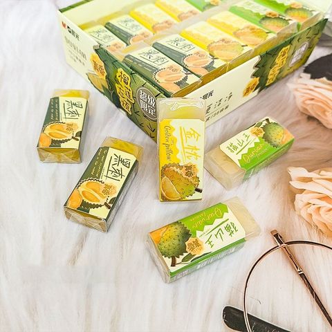  Cục Tẩy 4B Thiết Kế Hình Trái Sầu Riêng Độc Đáo M&G AXP963EW sản phẩm chính hãng 