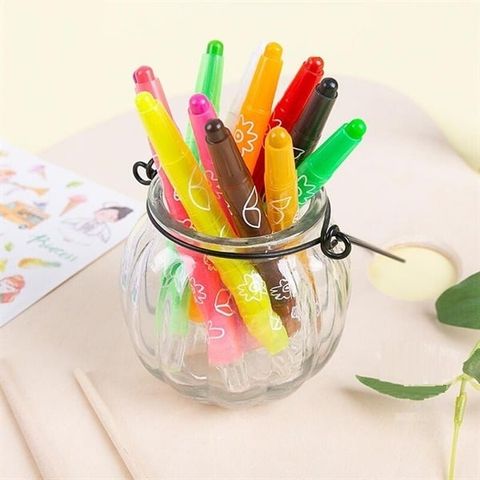  Sáp vặn 12/18/24 màu hộp nhựa thân hình hoa, Miffy AGMX4325 sản phẩm chính hãng (Hộp) 