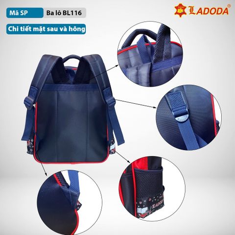  Ba lô trẻ em màu vàng Ladoda LDBL1162114 Hàng chính hãng (sản xuất tại việt nam) 
