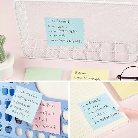  Giấy nhớ 4 màu Baoke BKTZ200 nhiều kích thước hình dáng sản phẩm chính hãng 