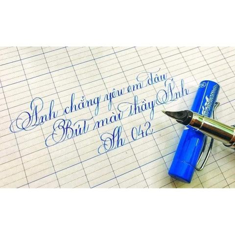  Bút mài thầy Ánh SH042 ngòi thanh đậm nét nhỏ luyện chữ đẹp sản phẩm chính hãng (Giao màu ngẫu nhiên ạ) 