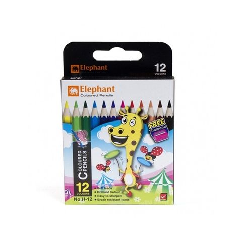  Hộp Bút chì màu Elephant No.H-12 (12) sản phẩm chính hãng 