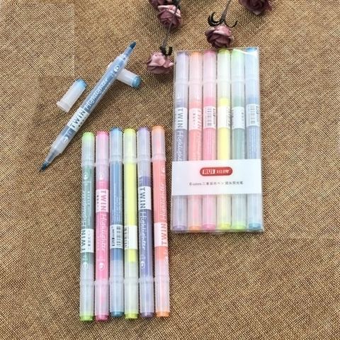  bút nhớ 2 đầu 6 màu Baoke No.3027 (24) 