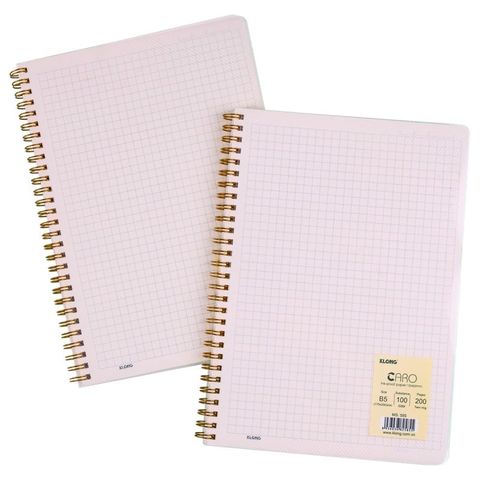  Vở caro lò xo kép B5 200 trang KLONG 585 sản phẩm chính hãng ( Giao ngẫu nhiên màu ) 