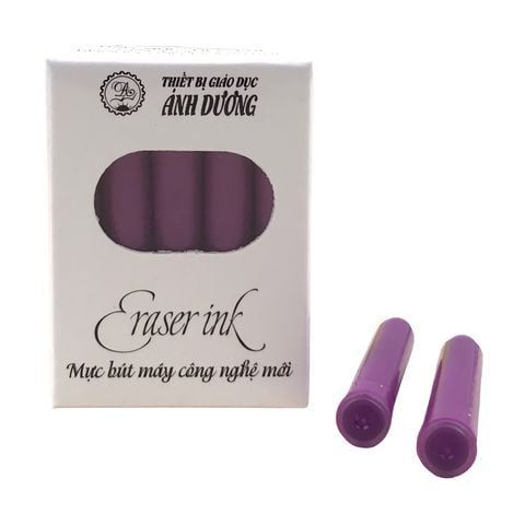  Ống Mực Bút Máy Xóa Được Ánh Dương - Mực Tím (Hộp 10 Ống) sản phẩm chính hãng 