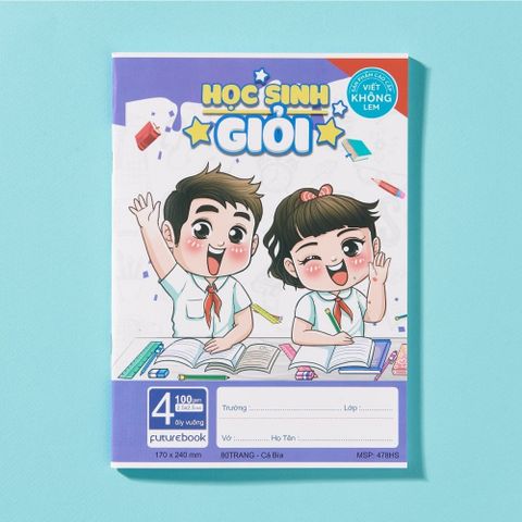  Vở ô ly ĐL100gsm Học Sinh Giỏi FutureBook 80 trang sản phẩm chính hãng (Giao bìa màu ngẫu nhiên ạ) 
