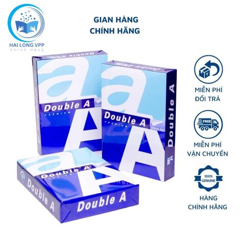  RAM Giấy In A4 Double A ĐL 70gsm/80gsm Giấy In, Giấy Photo Chất Lượng Phù Hợp Nhiều Loại Máy 