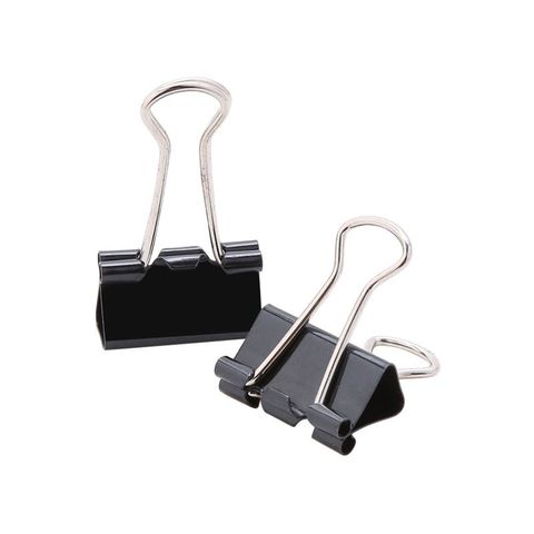  Kẹp Bướm/Kẹp Giấy màu đen Double A các cỡ 19/25/32/41mm Hộp gồm 12 kẹp, có bán sỉ lô gồm 12 Hộp 